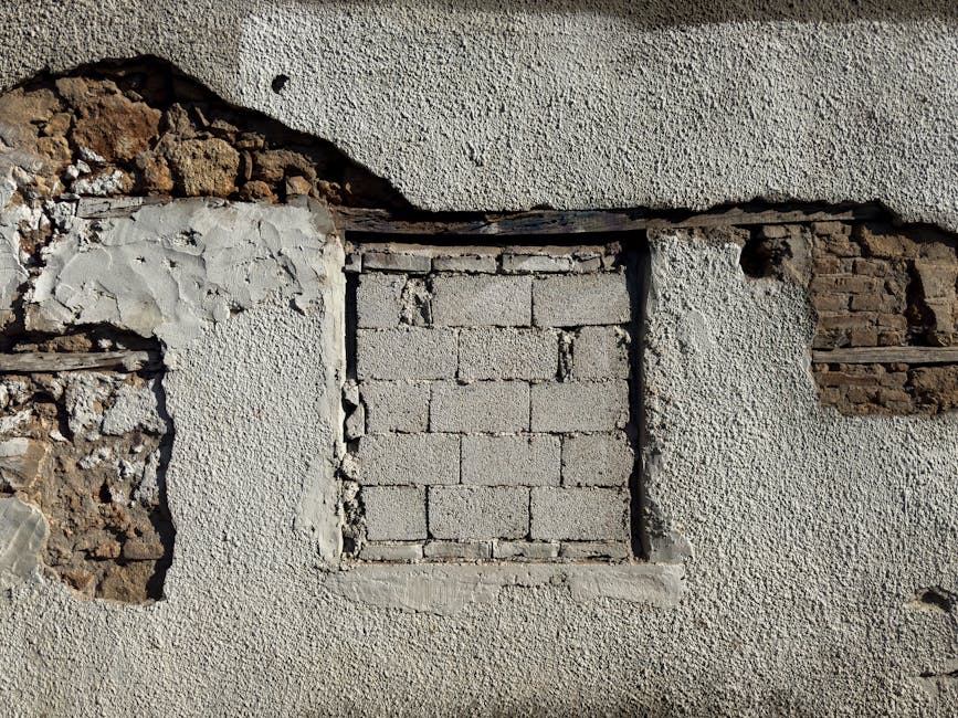 Travaux de cement render facade