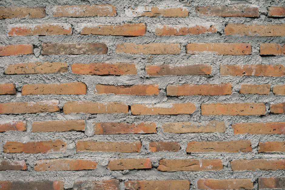 Travaux de bricklaying construction wall