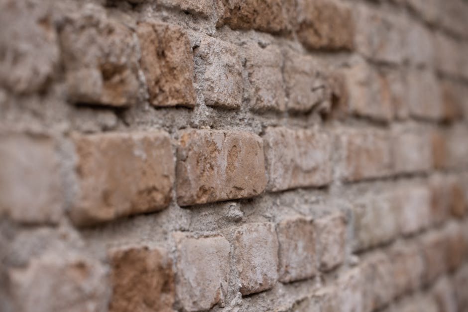 Travaux de bricklaying construction wall