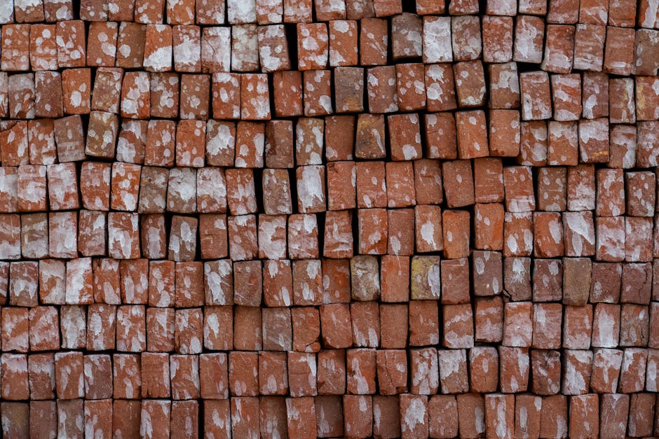 Travaux de bricklaying construction wall