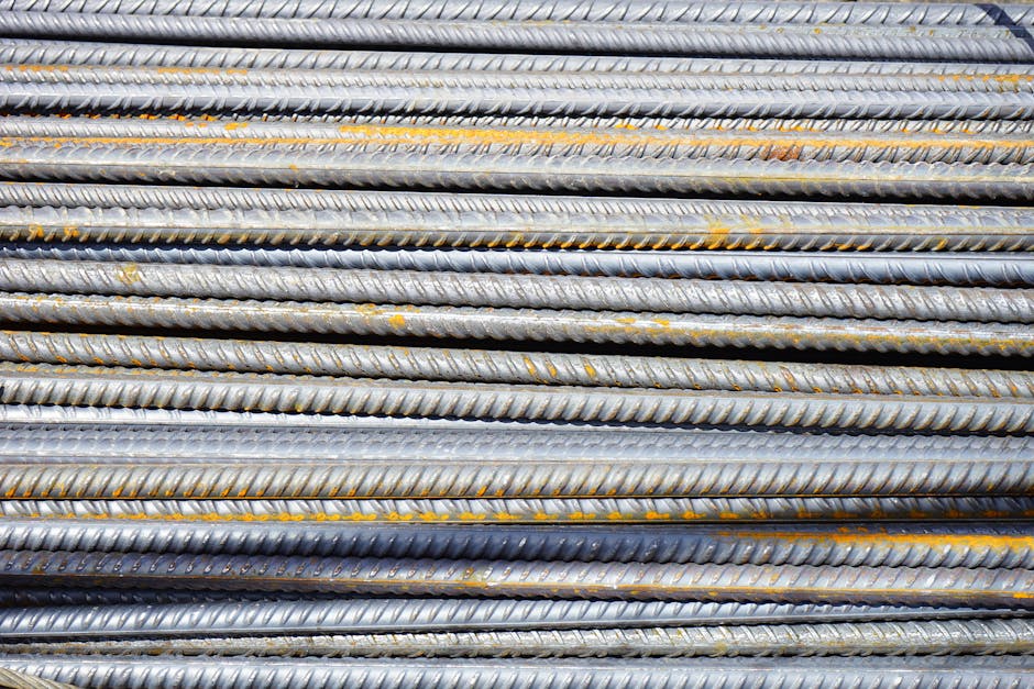Travaux de footing rebar construction