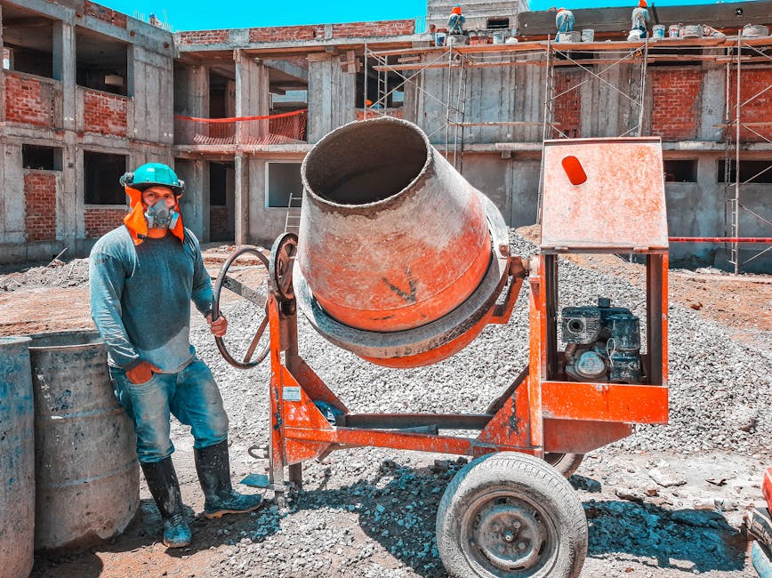Chantier de devis béton armé