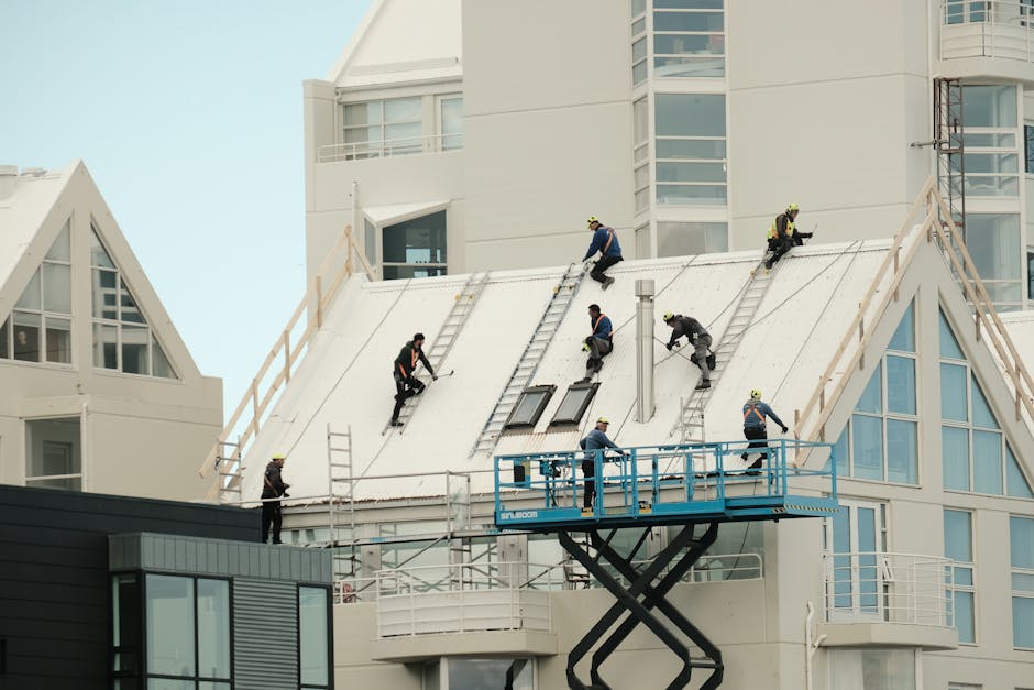 Travaux de building facade repair