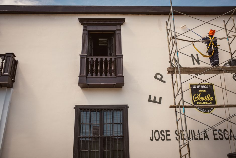 Chantier de étapes ravalement façade