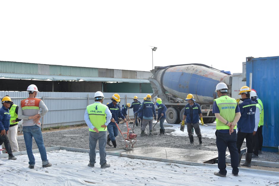 Chantier de guide ferraillage dalle