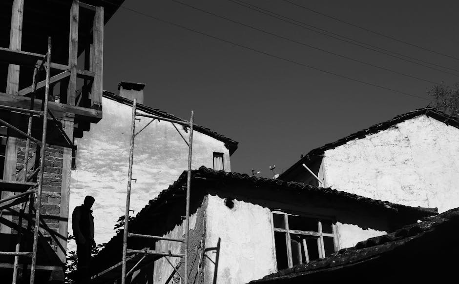 Chantier de guide ravalement façade