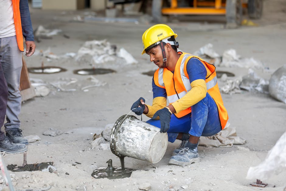Chantier de prix chape béton