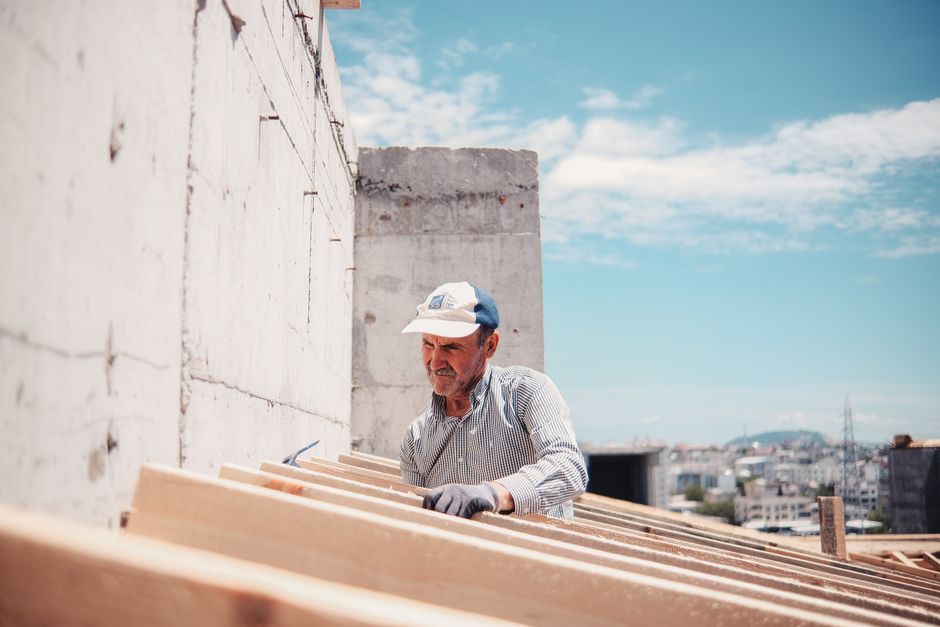 Travaux de wood formwork construction