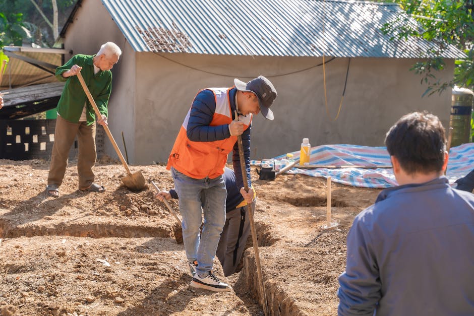 Chantier de prix maçonnerie fondations