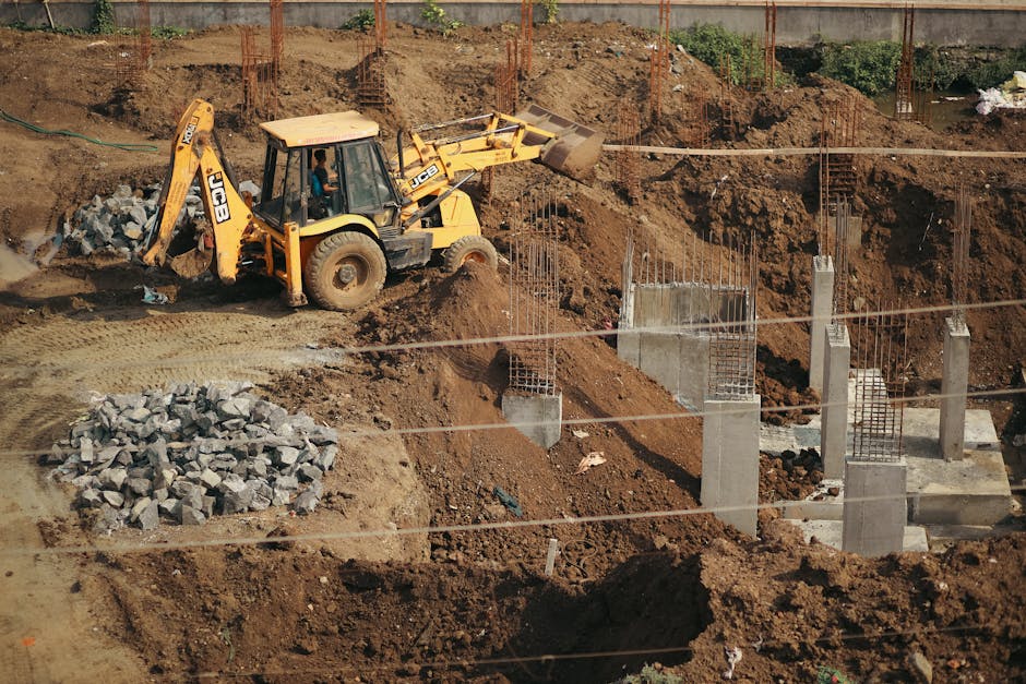 Chantier de prix moyen fondations maison