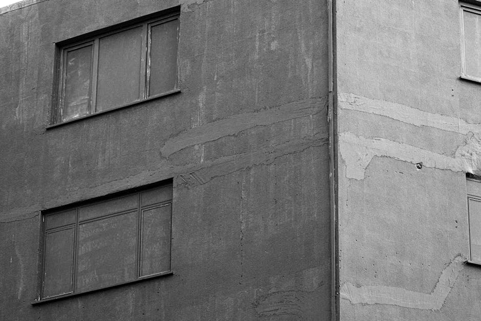 Travaux de building facade repair