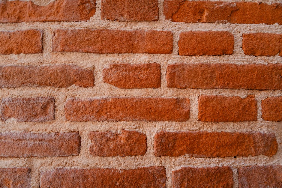 Travaux de bricklaying construction wall