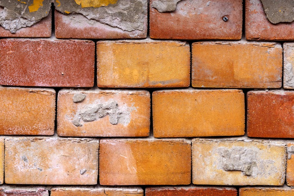 Travaux de bricklaying construction wall